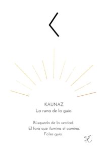 Significado de la Runa Kaunaz, la runa de la guía